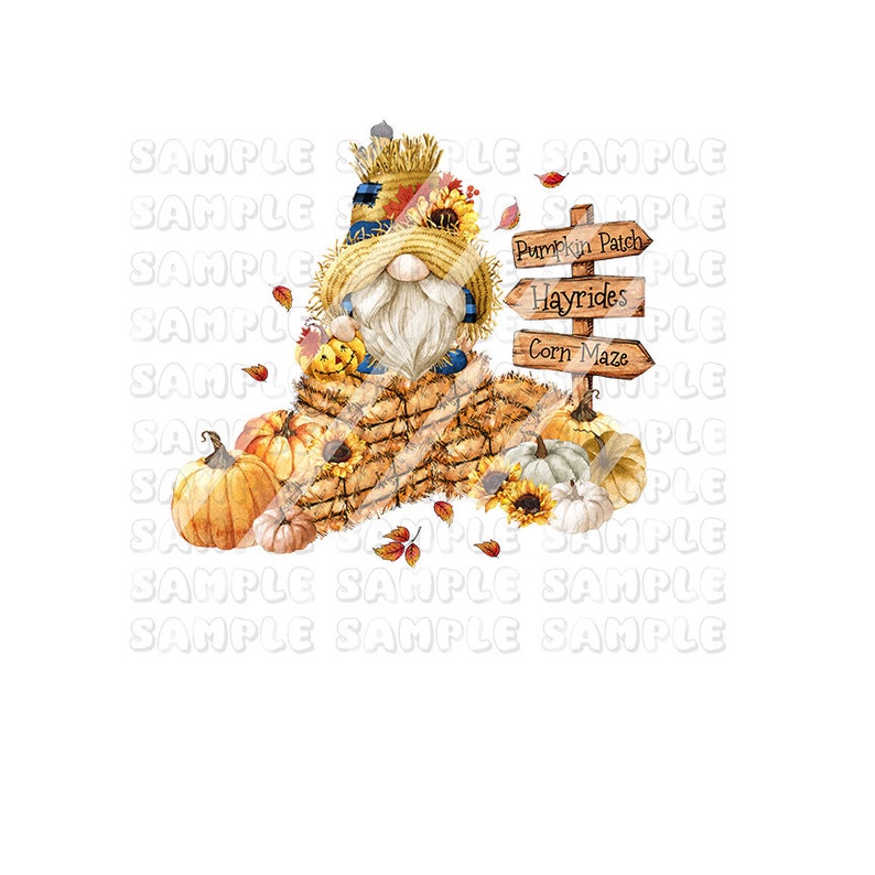 Fall Gnomes Waterslide Decals  Halloween Autumn Water slides for tumblers