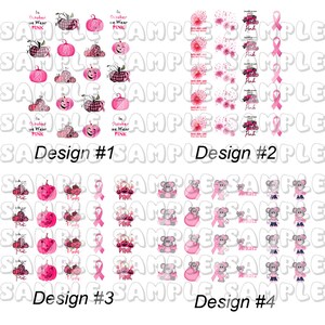 Breast Cancer Awareness We Wear Pink Nail Art  Decals