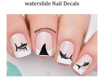 Sharks Nail Art Decals