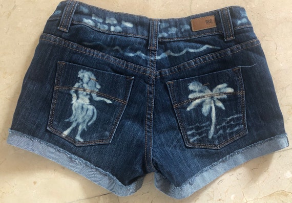 embellished jean shorts