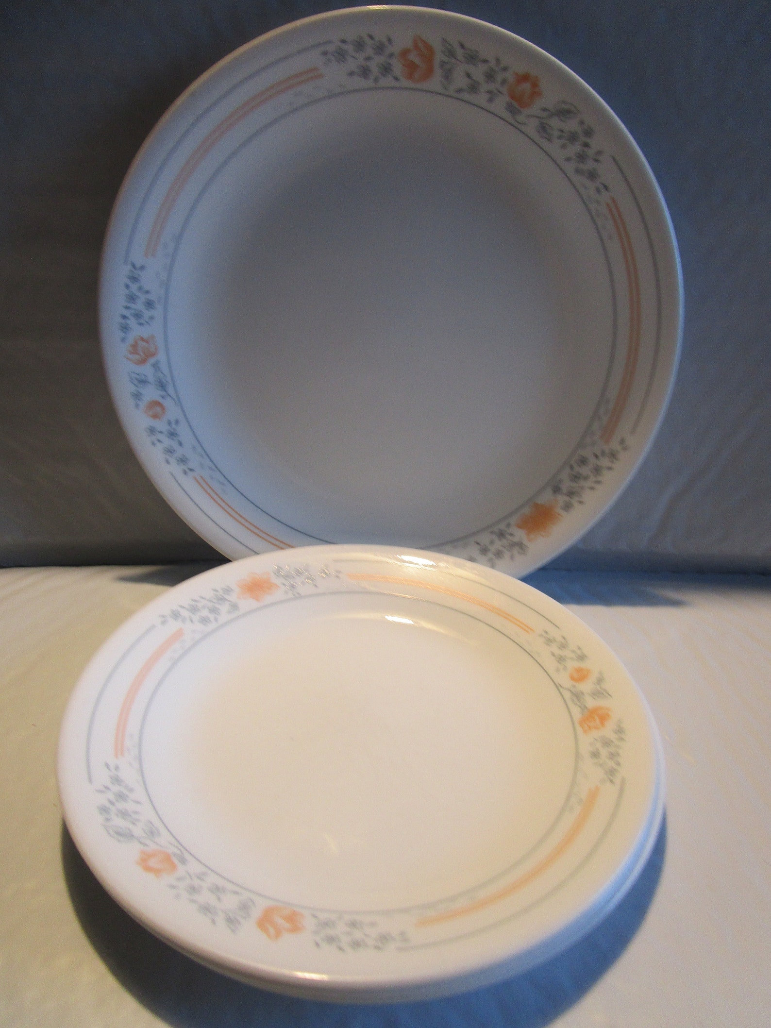 Corelle Dessert Plates in the Apricot Grove Pattern 1990's Etsy UK