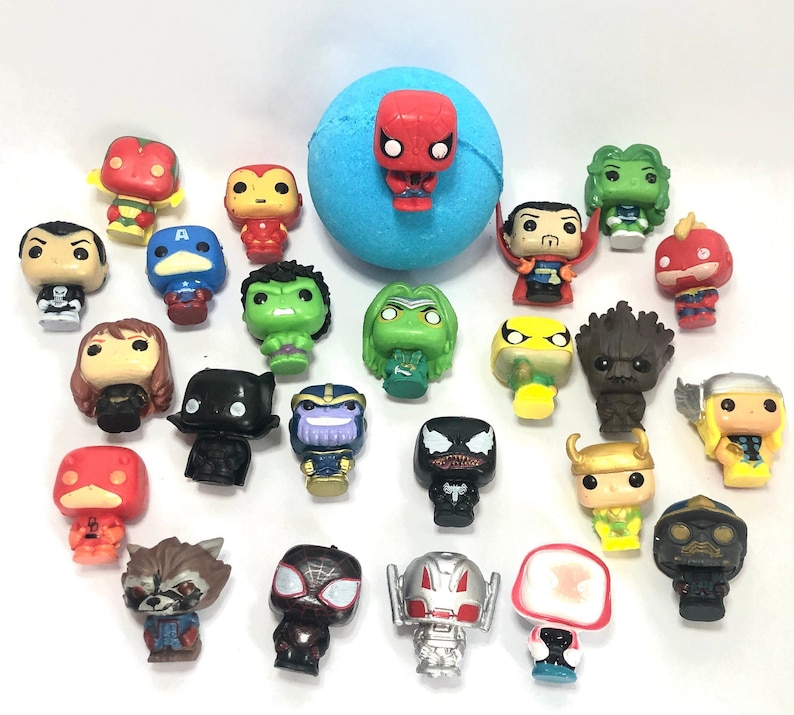 marvel superhero bath toys
