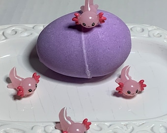 Axolotl Surprise Bath Bomb - Surprise Inside Mexican Salamander - Birthday Gift - Kids Party Favor