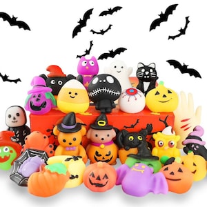 Halloween Mochi Squishies Bath Bombs - Pumpkin Squishy  Bath Bomb - Surprise Inside