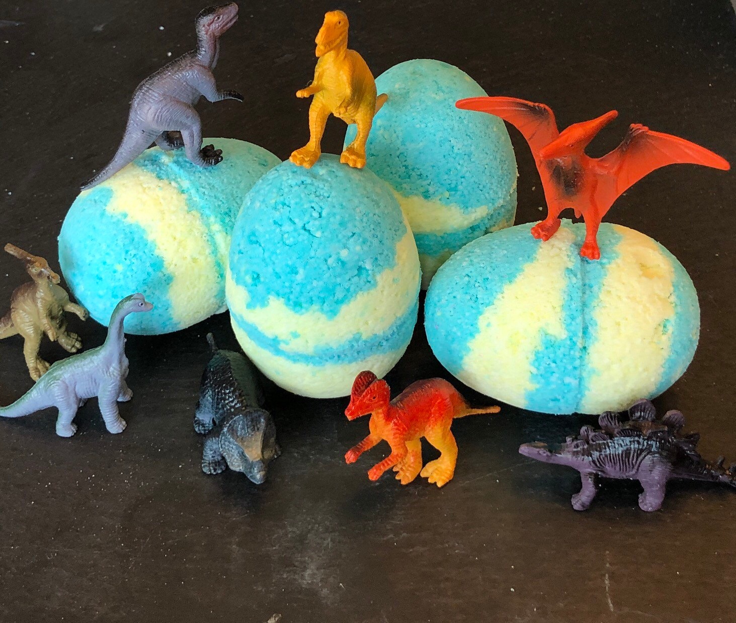 Dinosaur Bath Bomb Surprise Inside Egg Dinosaur Toy Etsy