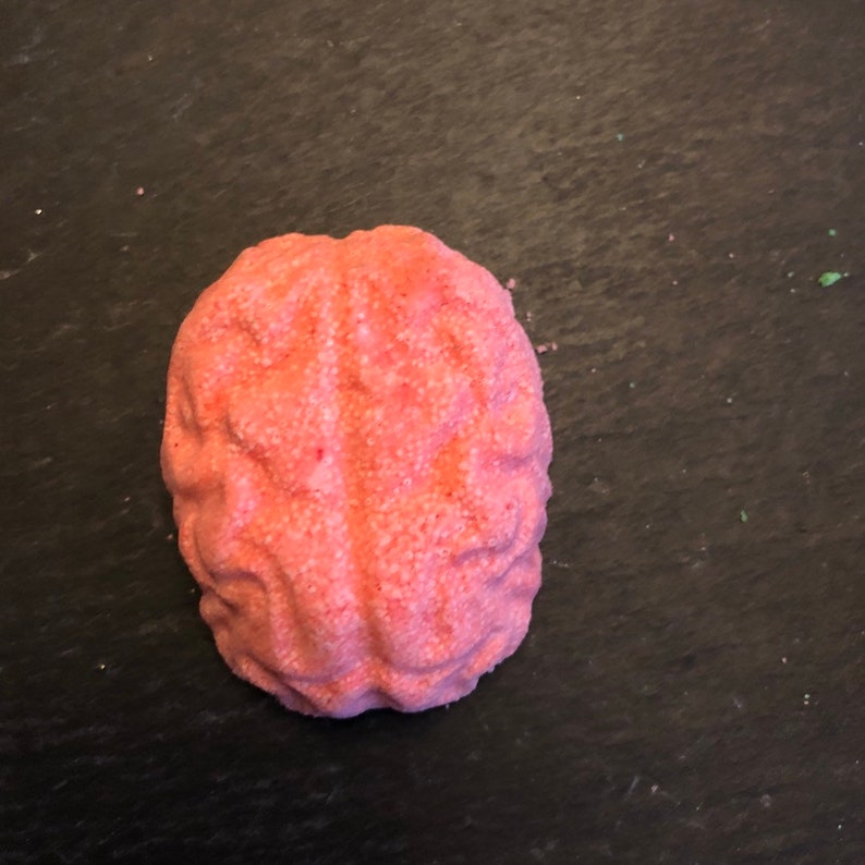 Brains Bath Bombs Set of Four Bubbling Zombie Brain Bath Bomb Etsy