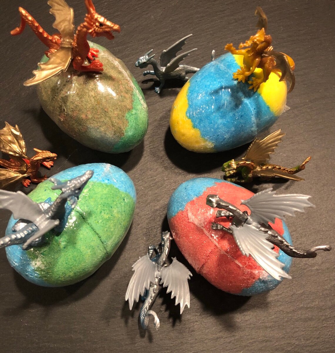 Dragon Bath Bombs Surprise Inside Dragon Egg Bath Bomb Etsy
