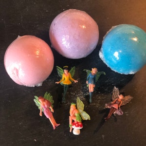 Jumbo Fairy Bath Bomb - Surprise Inside- Birthday Gift - Kids Party Favor - Gifts for Kids