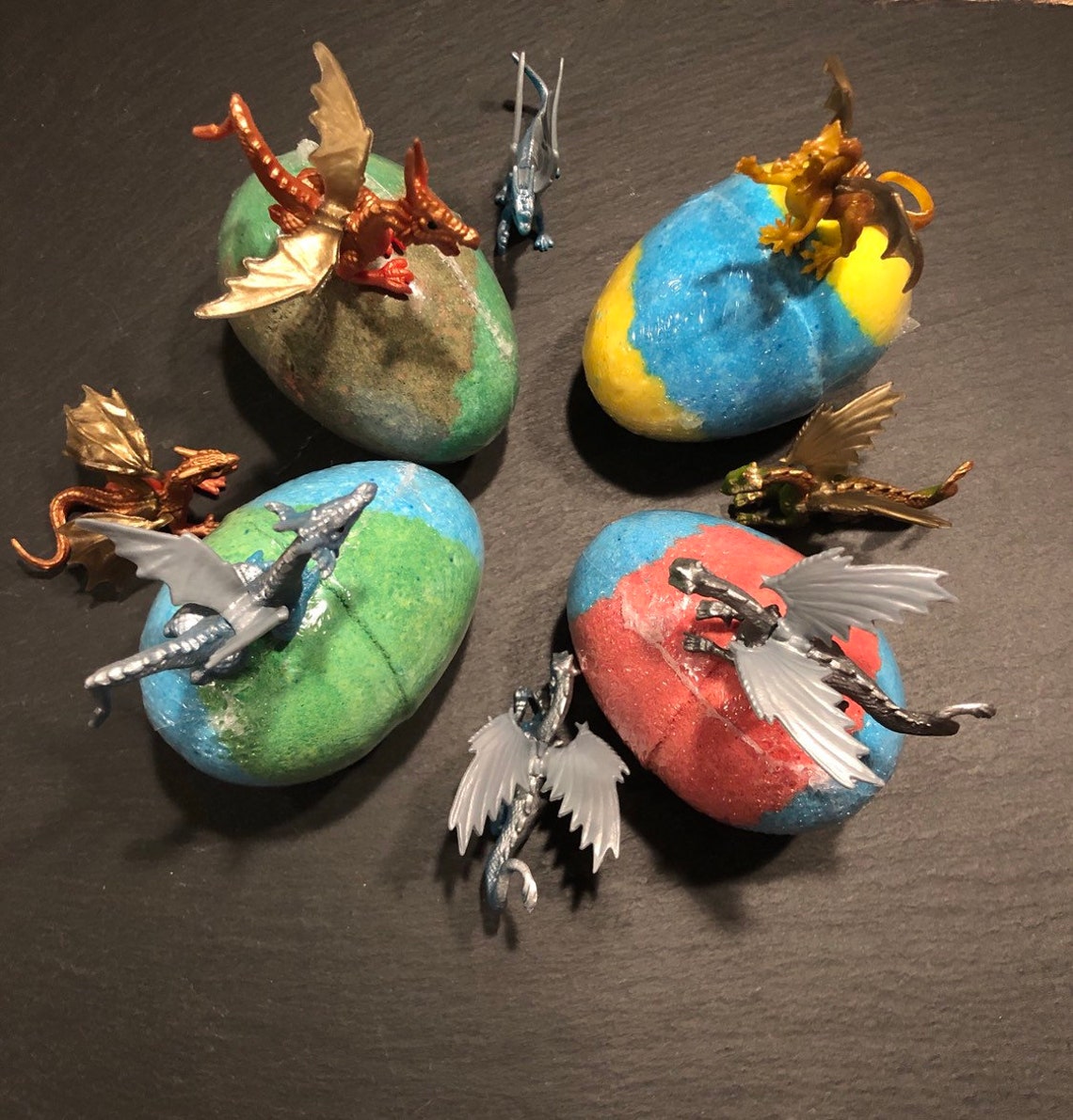 Dragon Bath Bombs Surprise Inside Dragon Egg Bath Bomb Etsy