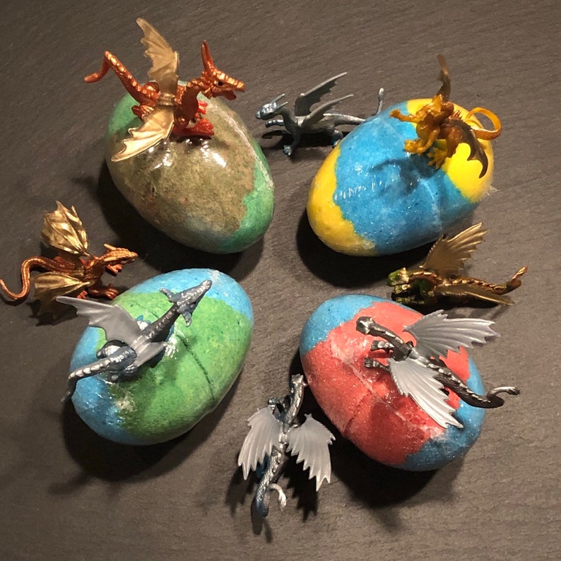 Dragon Bath Bombs Surprise Inside Dragon Egg Bath Bomb Etsy