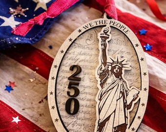 250.º aniversario de Estados Unidos • Declaración de Independencia • Adorno de recuerdo de EE. UU. SVG PDF • Archivo digital