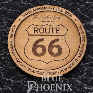 Imán de la Ruta 66 SVG/PDF • Recuerdo del centenario (archivo digital)