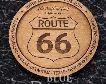 Imán de la Ruta 66 SVG/PDF • Recuerdo del centenario (archivo digital)