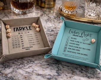 Juegos de dados, juego de fiesta grabado, dados borrachos, FARKLE