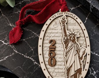 250th Anniversary United States • Declaration of Independence Signed • USA Keepsake Ornament • Collector Gift