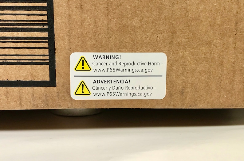 Prop 65 Warning Labels 1,000 Count 2