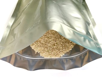 1.5 Gallon Long Term Storage 6 Mil Plus Sized Mylar Zip Seal Bags. 12”x16” Reusable, Durable, Food Grade, Rounded Corners.  20 Pack