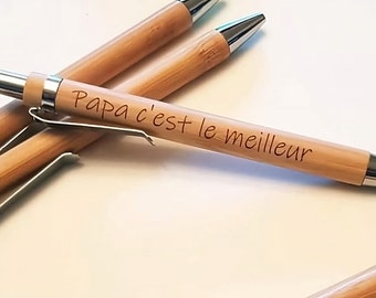 Personalized wooden pen