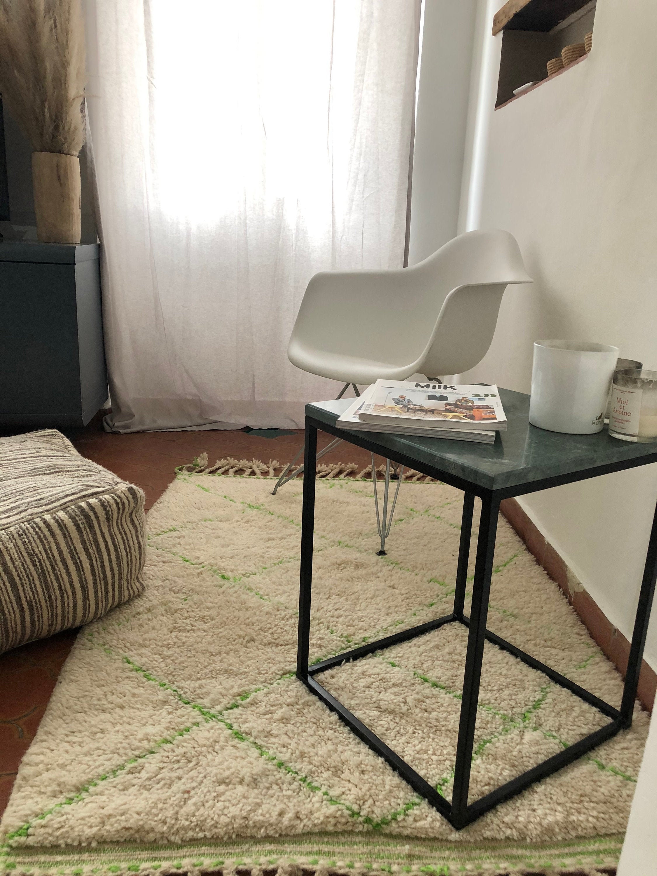 Tapis Beni Ouarain Losanges - Ouarain Rug 100% Laine