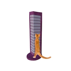 Purple Corner Standing Cat Corner Scratching Post - The Protector - Scratcher, Cat Tree, Kitten, No Sisal, Scratching Straps CAT CENTRE