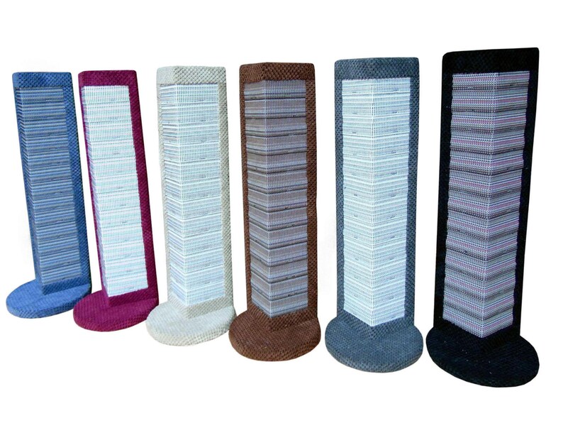 Purple Standing Cat Scratching Post The Protector Etsy