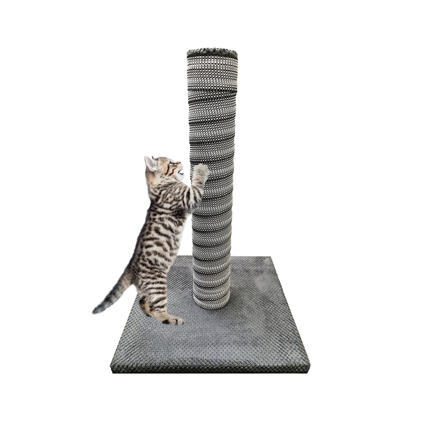 Grey Handmade Cat Scratching Pole 54cm No Sisal Cat Etsy UK