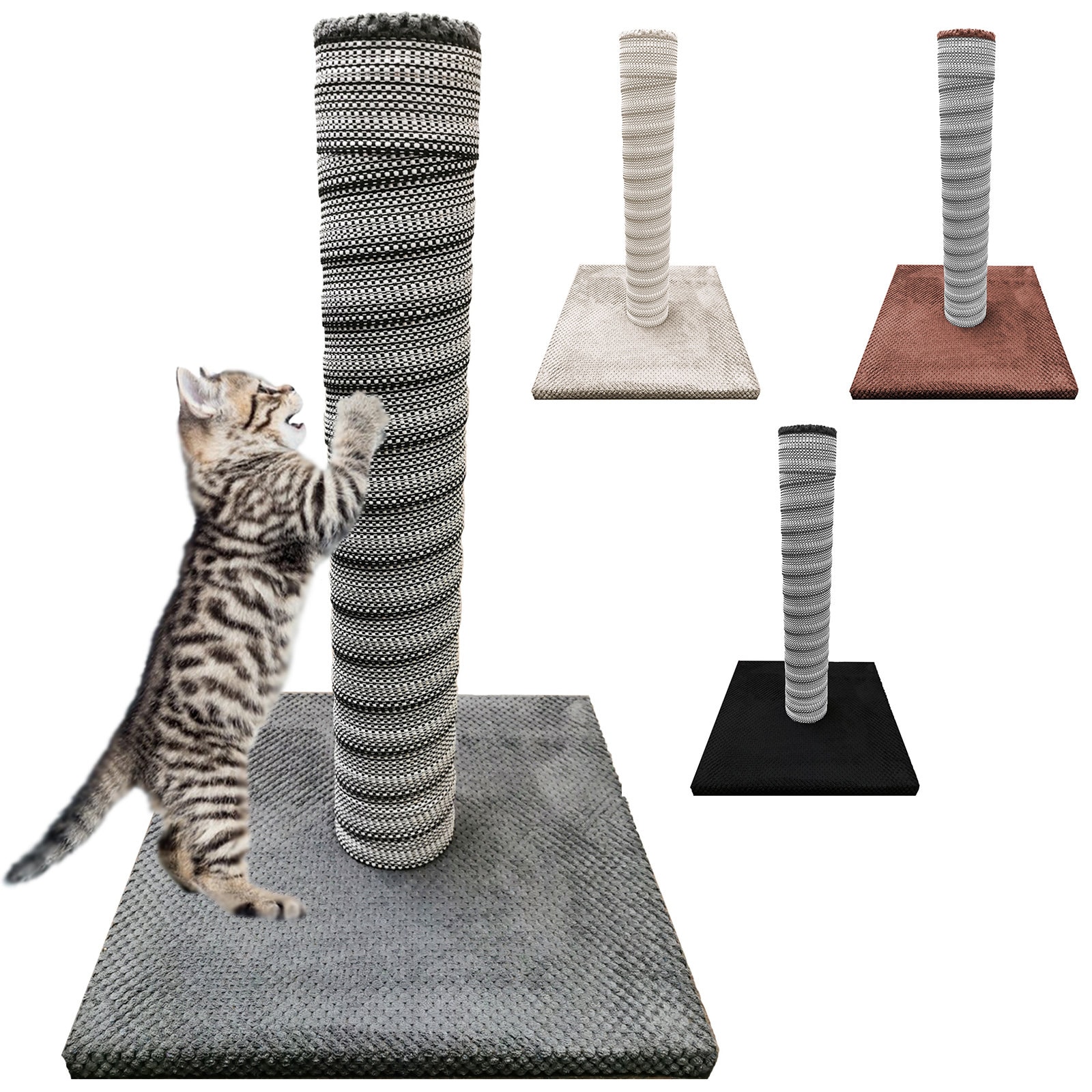Grey Handmade Cat Scratching Pole 54cm No Sisal Cat Etsy UK