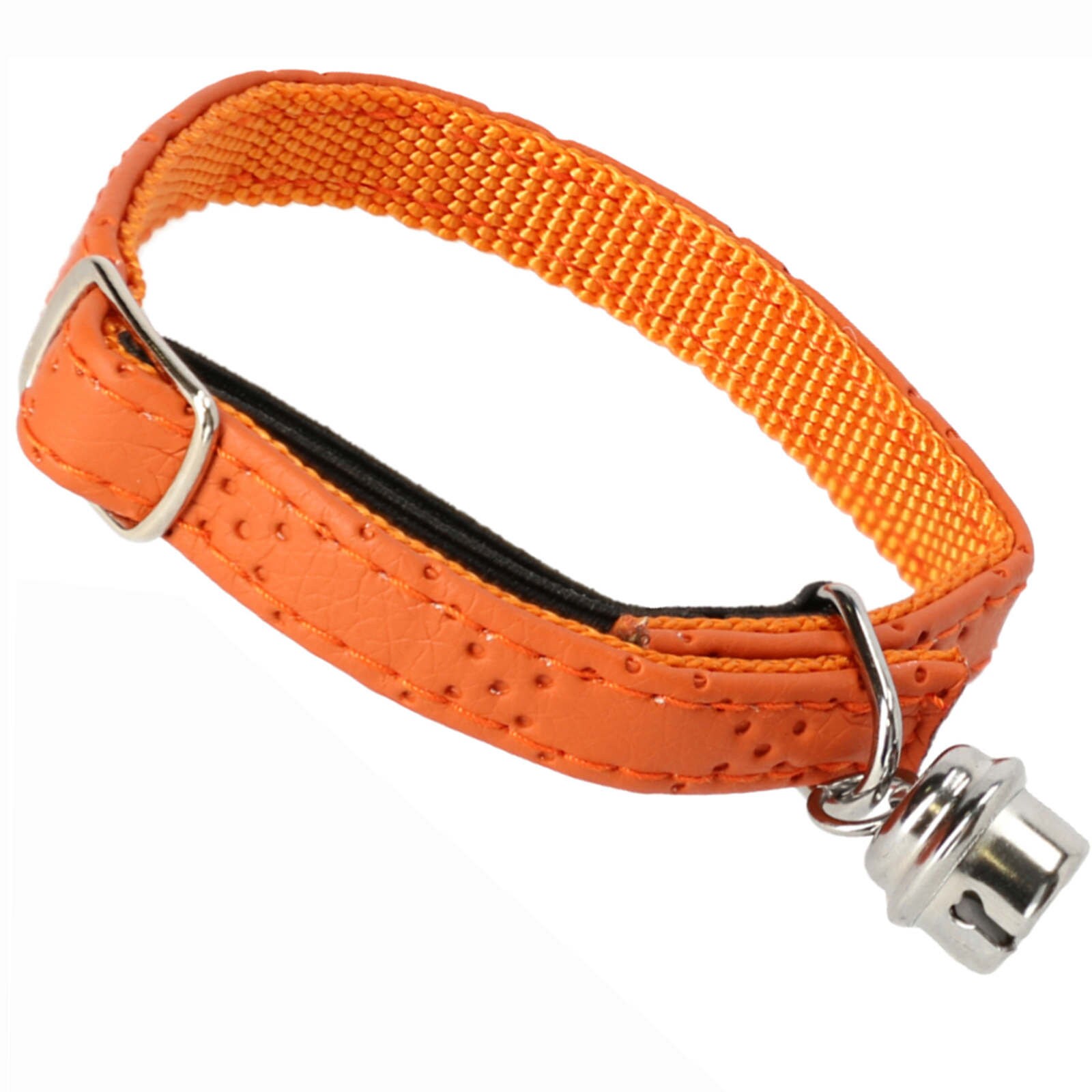 Catcentre® Orange Elegant Cat Collar With Bell Adjustable Faux Etsy UK