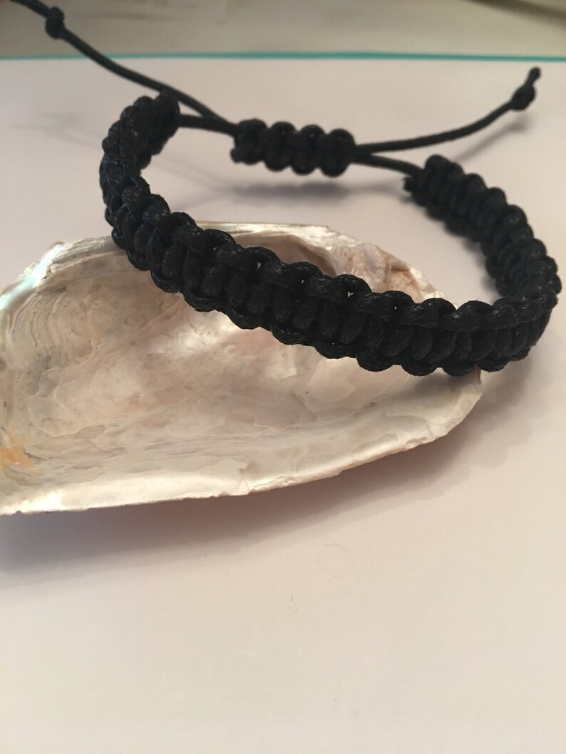 Waxed Nylon Cord Braceletmen's Waterproof Braceletthick Etsy Denmark