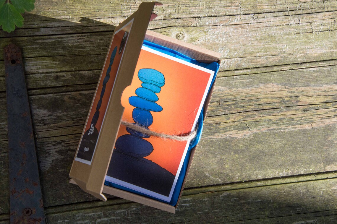 Zen Gift Zen Stillness Meditation Cards set of 5 Cards Etsy UK