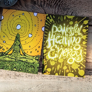 Cartoline di meditazione curativa e consapevolezza (set di 2)