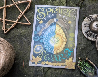 Spring Equinox Postcard