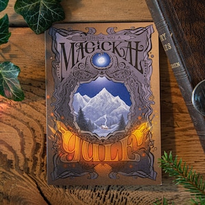 Kleine A6 Winter Retreat Magickal Yule / Winter Zonnewende Wenskaart