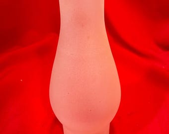 Vintage Frosted Oil Lamp Shade Chimney 2 1/2" Fitter