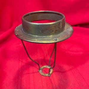 Vintage Messing Just Andersen Denmark Lampenschirmhalterung Nr. 2