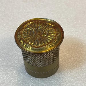 アンティーク真鍮製ロイヤルオイルランプ用炎拡散器