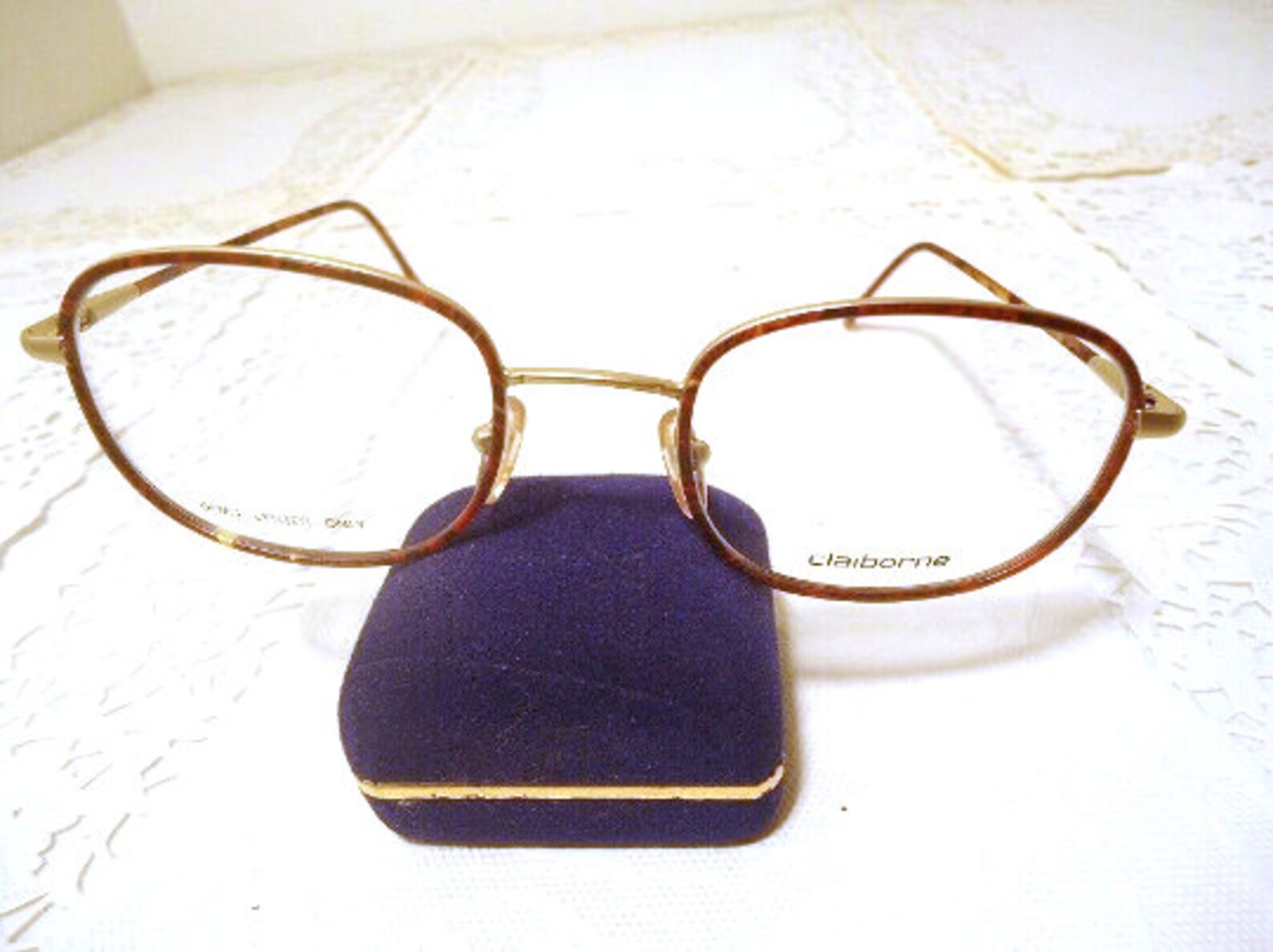 Liz Claiborne Designer Eyeglass Frames Tortoise Titanium C 577 Etsy