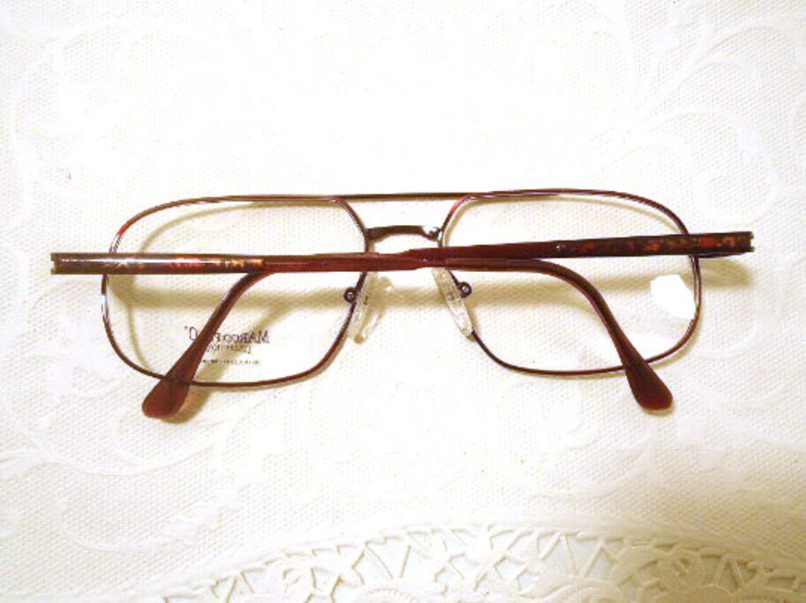 Large Marco Polo Eyeglass Frames Eyeglasses Demi Wine 58 17 Etsy