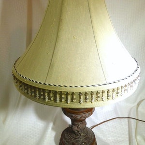 Antique Brass or Bronze Table Lamp Dragons and Turtles!