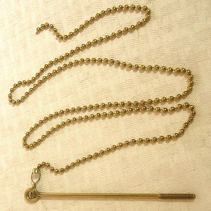 Vintage Brass Chain and Pin Oil Lamp Light Lantern Part
