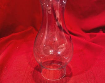 Pantalla de lámpara de aceite vintage con parte superior acampanada y chimenea de 7,3 cm (2 7/8")