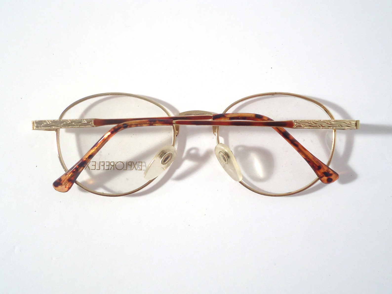 Explore Flex Eyeglasses Frames 2300 18K Gold Plate Tortoise 51-15 135 ...