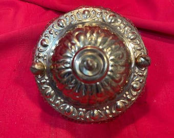 Antique Brass Hanging Oil Lamp Chandelier Canopy Chain Motor CM4