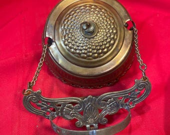 Antik Messing Hängen Öl Lampe Kronleuchter Kette Motor Balancer Baldachin CM22