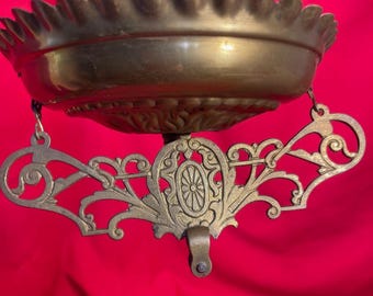 Antique Brass Hanging Oil Lamp Chandelier Canopy Chain Motor Balancer CM3