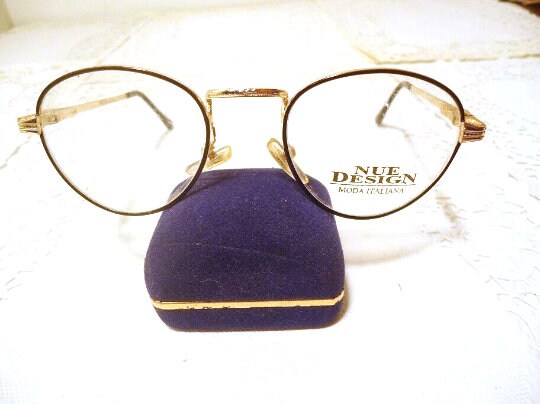 Accessoires Zonnebrillen & Eyewear Brillen Nue Design Brilmonturen NOS Vintage 2247 Goud Schildpad 47 20 135 Lot 451 