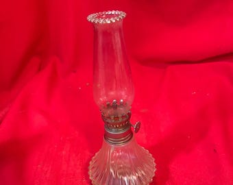 Vintage Lamp Light Farms Small or Miniature Oil Lamp