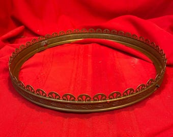 Antique Brass Hanging Oil Lamp Shade Ring 14" SR7