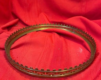 Antique Brass Hanging Oil Lamp Shade Ring 14" SR10