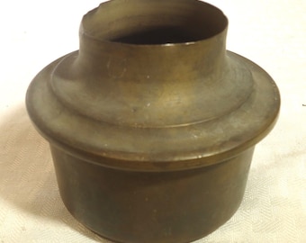 Vintage Antique Brass Oil Lamp Drop In Tank Font